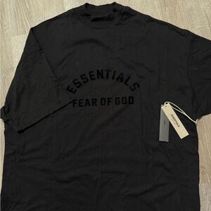Fear of God Essentials - tee Jet Black Sizr L Men’s- NEW